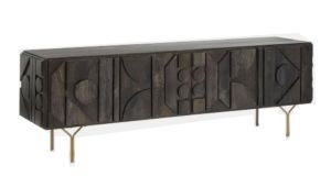 MAH114 Wooden Iron Sideboard
