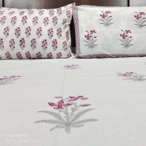 Printed Floral Bed Sheet