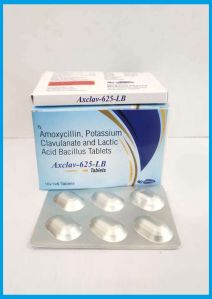 Amoxicillin 500 mg with Potassium clavulanic 125 mg +Lactic bacillus Tablet