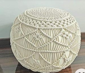 Macrame Pouf