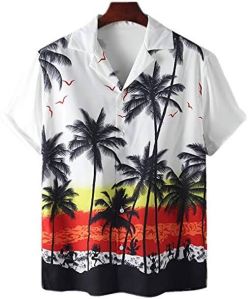 Polyester Hawaiian beach shirts
