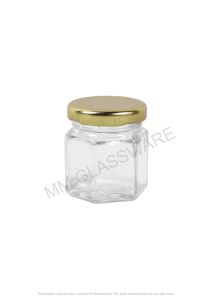 Hexa Glass Jar