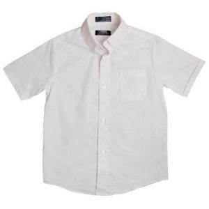 Summer Cotton Kids White School Shirt