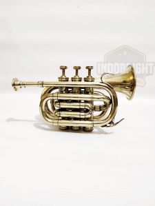 Brass Instruments Trumpet With Bugle Horn 3 Valve Mouthpiece