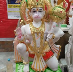 Marble Multicolor Hanuman Statue