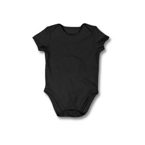 Black Cotton Kids Rompers