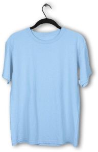 Light Blue Kids Cotton Round Neck T-Shirt