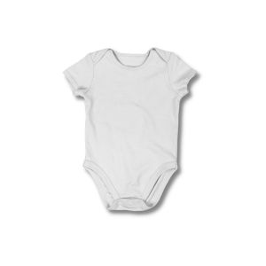 Melange White Cotton Kids Rompers