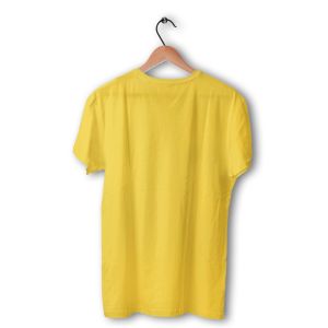 Yellow Cotton Kids Round Neck T-Shirt