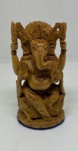 Sandalwood God Ganesh Statue