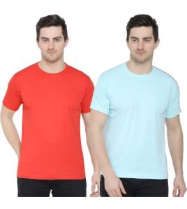 Poly Cotton Round Neck Men T Shirt