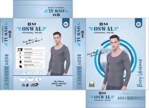 BM Oswal Mens Thermal Full Sleeves Vest