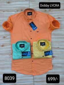 Mens Cotton Casual Solid Shirts