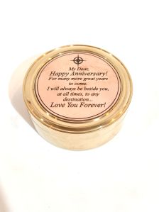 Handmade Brass Box Sundial Compass with Personalized Custom Text - The Ultimate Gift for Any Occasion!