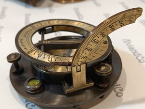 Alvi and Co Handmade Brass Sundial Compass with two box option
