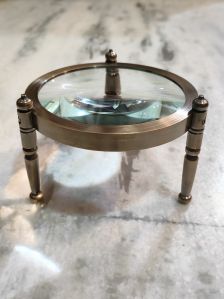 Antique Brass Table Magnifying Glass