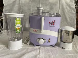 NETI FAN 750W Mixer Grinder with Nutri Pro Feature, 4 Jars, PURPAL