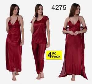 4 Piece Bridal Nighty Set