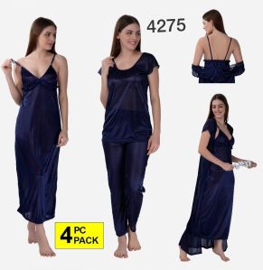 4 Piece Bridal Nighty Set