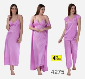 4 Piece Bridal Nighty Set
