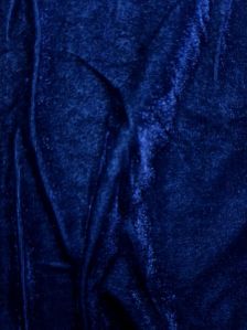 VISCOSE VELVET IN NAVY BLUE