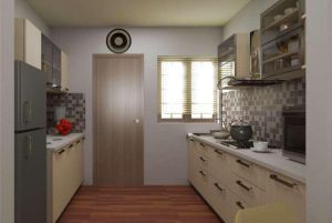 parallel modular kitchen