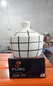 JP Flora Painted Butter Pot