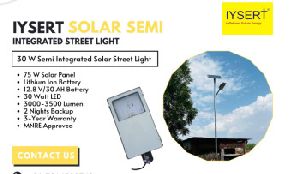 IYSERT 30W SOLAR SEMI-INTEGRATED STREET LIGHT