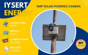 IYSERT 5 MP SOLAR POWERED CAMERA