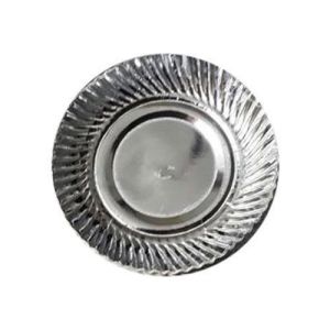 6 Inch Silver Paper Plate