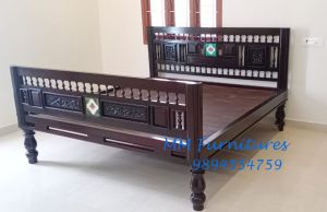 karaikudi wooden bed