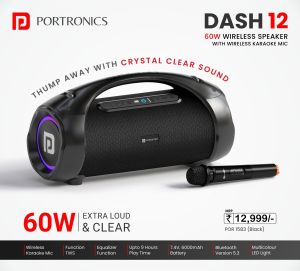 60W Portronics Dash 12 Wireless Bluetooth Party Speaker