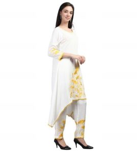 Ladies Rayon Kurta Pant Set