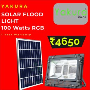 Solar Flood Light 100W RGB - Yakura Solar