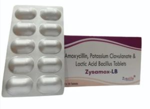 amoxycillin potassium clavulanate lactic acid bacillus tablet