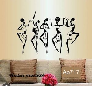 Warli wall stencil