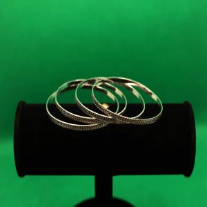 Intricate Wire Loop Silver Bangles