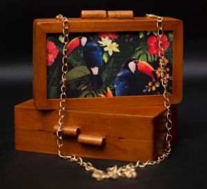 Women wooden clutches