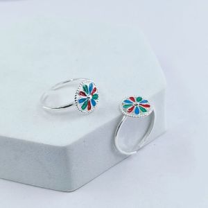 Enamel Toering Colorfull flower