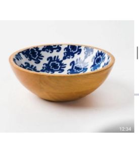 Printed Wooden Bowl