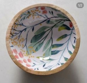 Printed Wooden Bowl