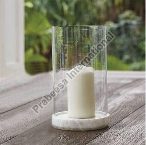 Marble & Glass Candle Holder
