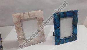 semi precious stone photo frame