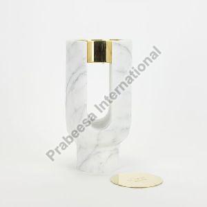 Marble U Shaped Taper Candle Holder