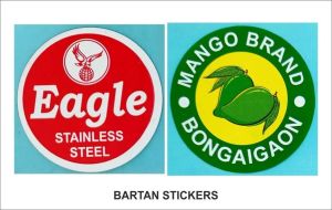 PVC Bartan Stickers
