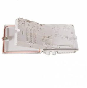 12 Port Wall Mount Fiber Termination Box Unloaded ABS Type, Hold Upto 12 Adaptor, IP65 Complied