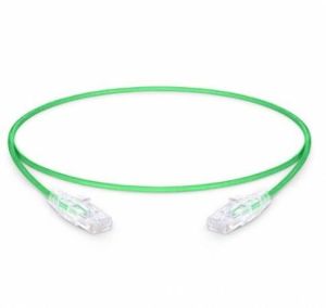 Utp 28awg Ulta Slim PVC Green Color cat6 rj45 Patch Cord