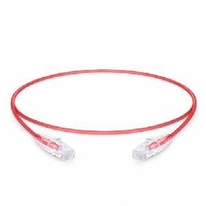 Cat6 Rj45 Patch Cord Utp 28Awg Ulta Slim PVC Jacket Xx Meter Length Red Color