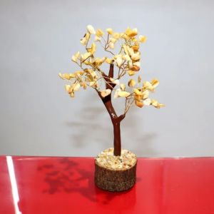 Citrine gemstone tree