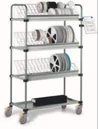 Stainless Steel SMT Reel Storage Trolley